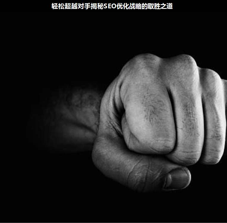 輕松超越對手揭秘SEO優(yōu)化戰(zhàn)略的取勝之道